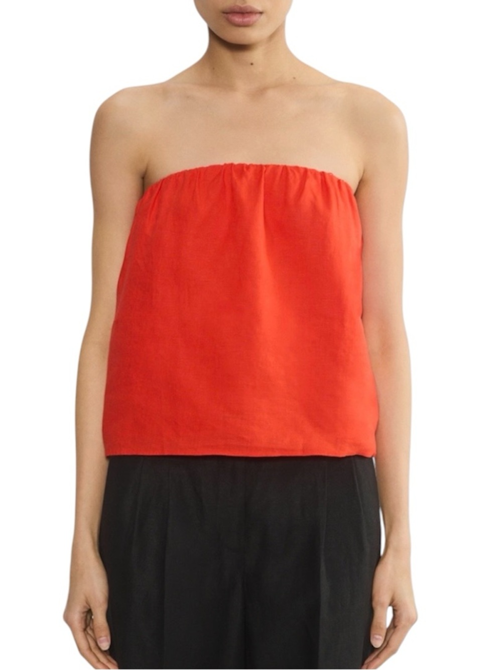 Aritzia Red Strapless Tube Top